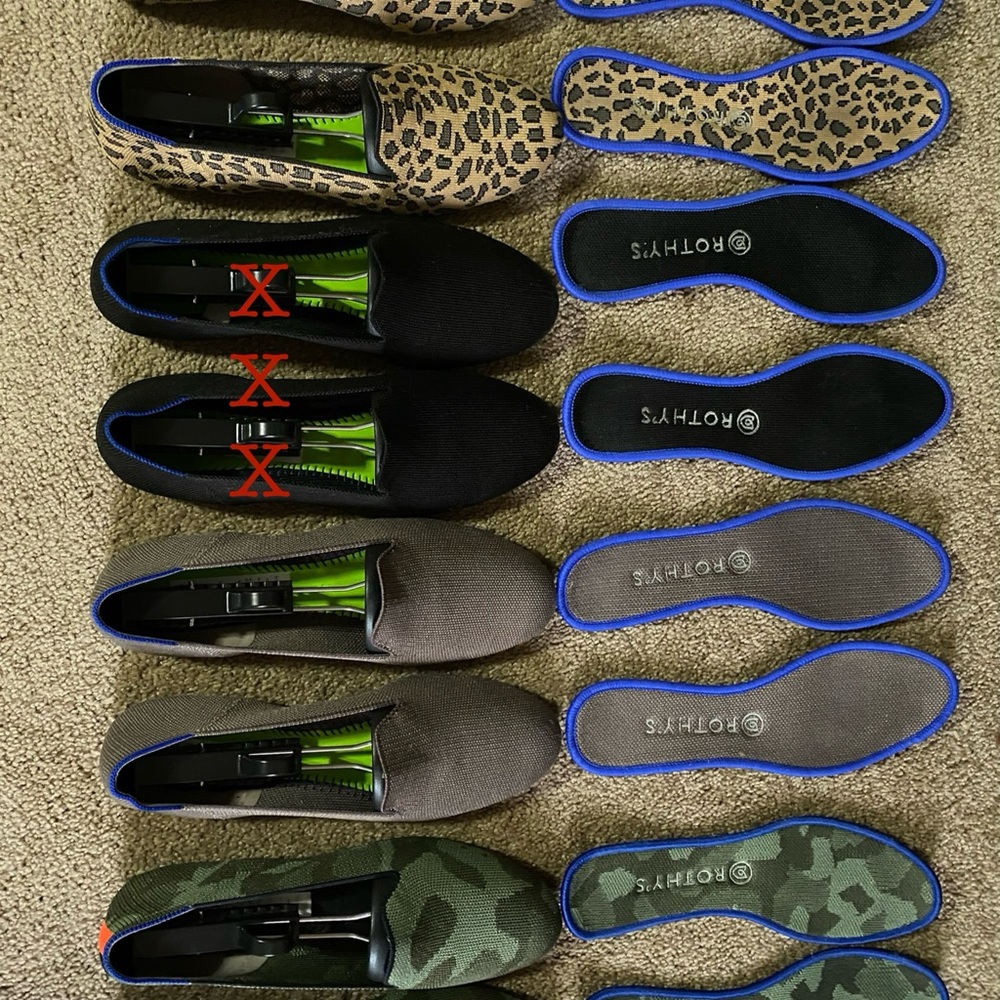 Bundle of 3 Rothy’s loafers